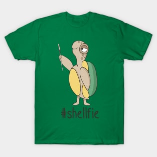 # Shellfie, Turtle Taking A Selfie T-Shirt